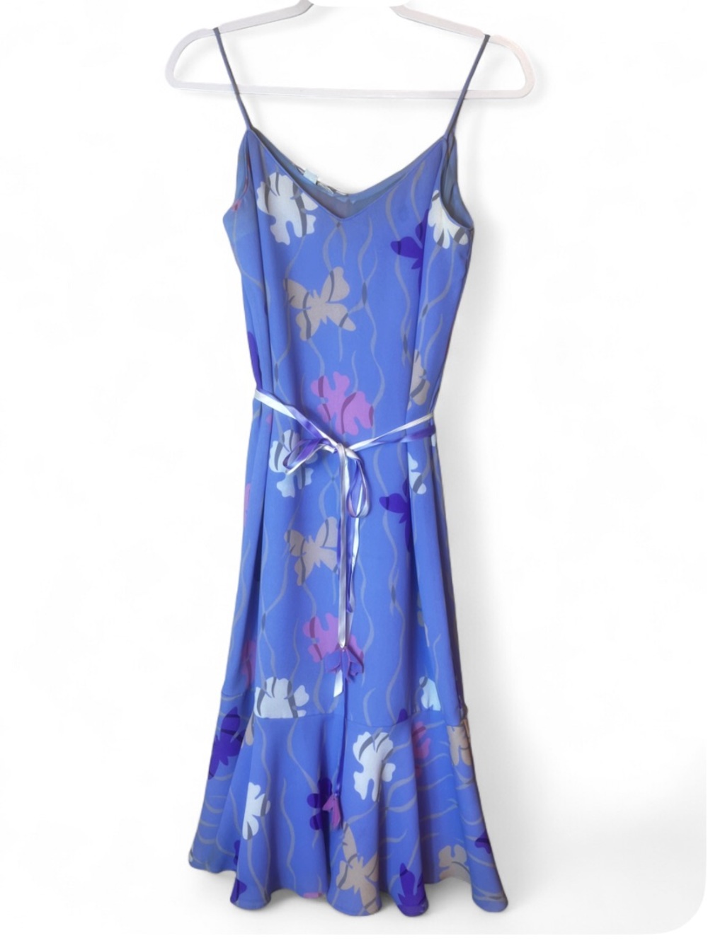 Vintage International Garment Workers Union Girly Floral Romantic Rom Com Dress